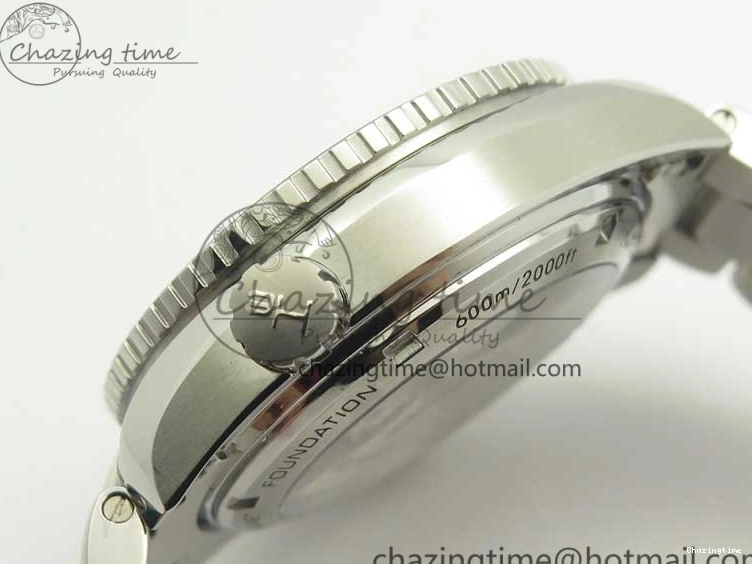 0312 Chic Planet Ocean 600M Co-Axial GMT 43.5mm VSF 1:1 Best Edition Black Dial Silver Markers on SS Bracelet A8605 Super Clone 8025